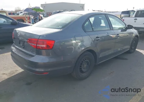 2015 Volkswagen Jetta 2.0L S из США, поврежденный, VIN 3VW2K7AJ2FM313928